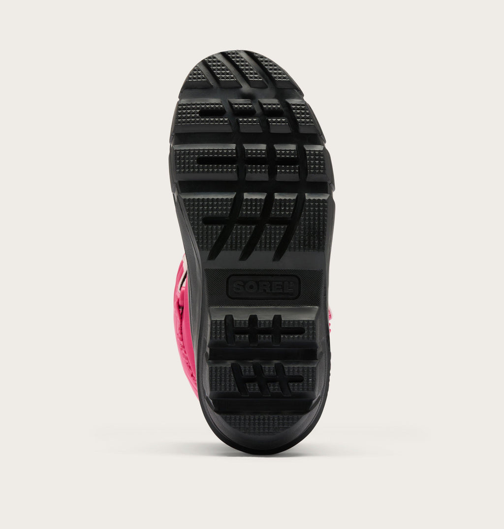 Sorel Little Kids Flurry Winter Boot in Ultra Pink/Pink Salt - outsole