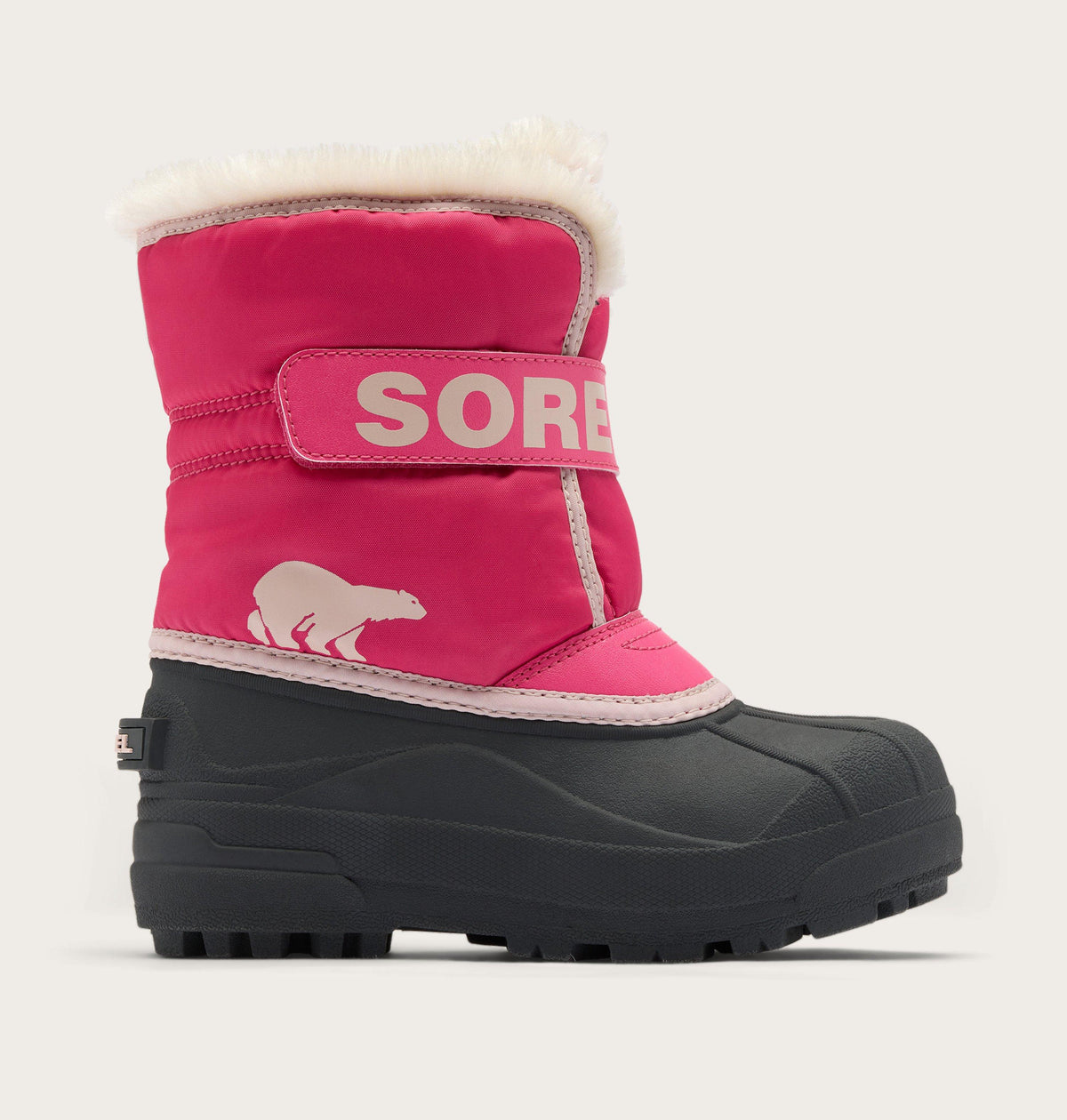 Sorel Snow Commander Little Kids Boot in Ultra Pink/Pink Salt - side