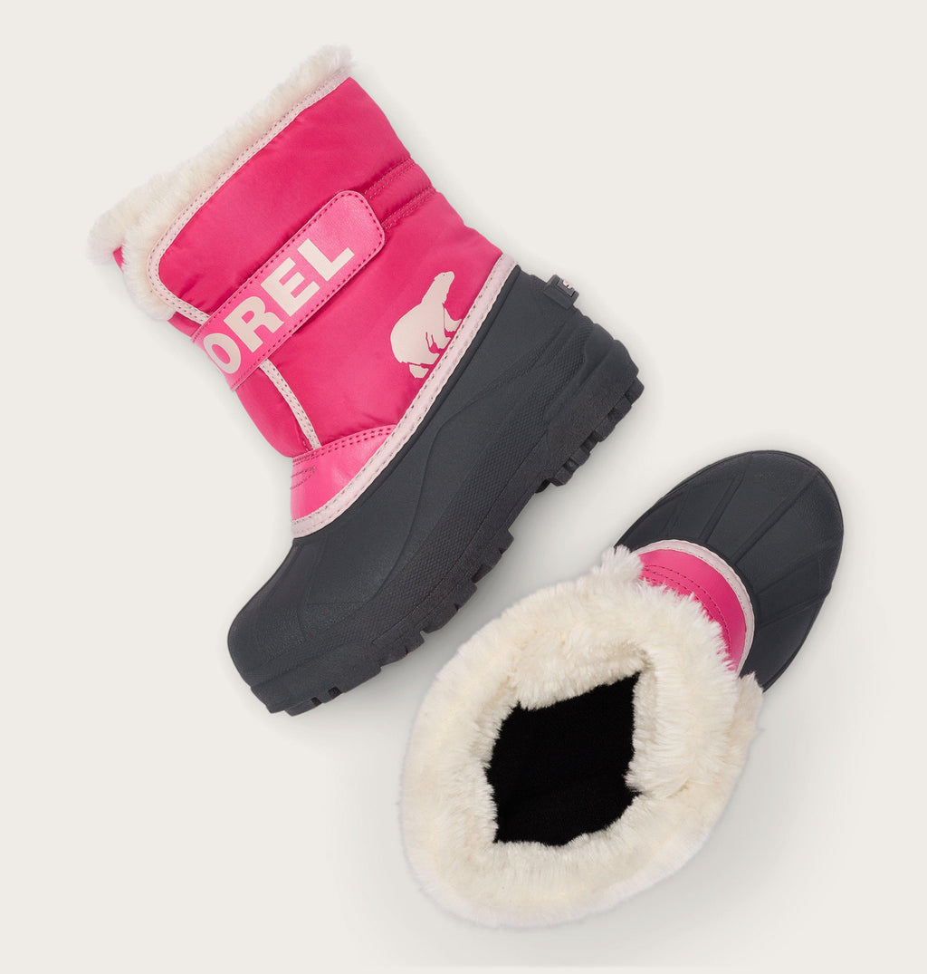 Sorel Snow Commander Little Kids Boot in Ultra Pink/Pink Salt - top