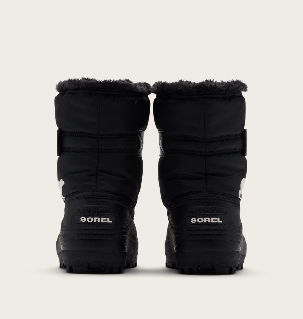 Sorel Toddler Snow Commander Boot in Black/Sea Salt - back