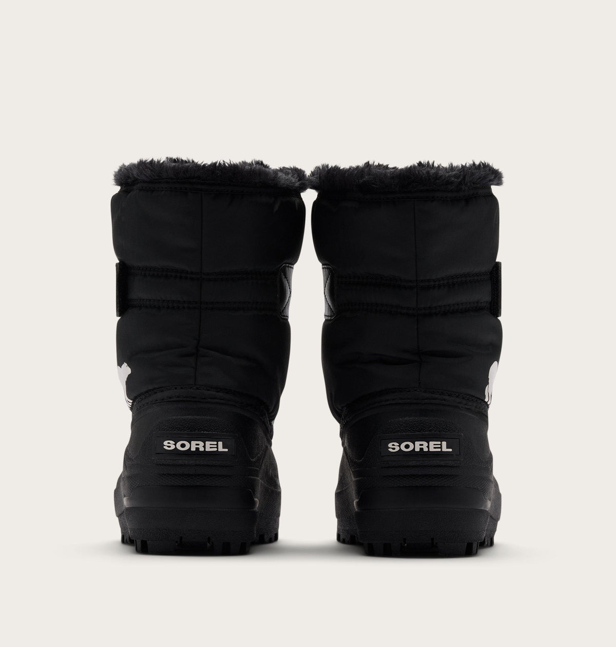 Sorel Toddler Snow Commander Boot in Black/Sea Salt - back