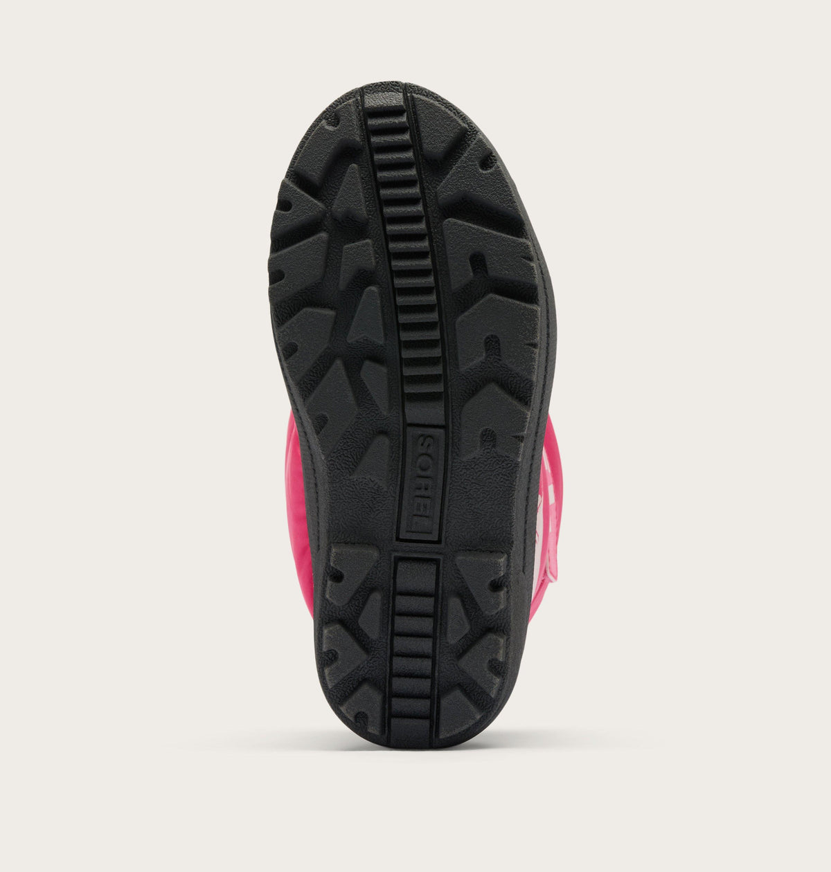 Sorel Toddler Snow Commander Boot in Ultra Pink/Pink Salt - outsole
