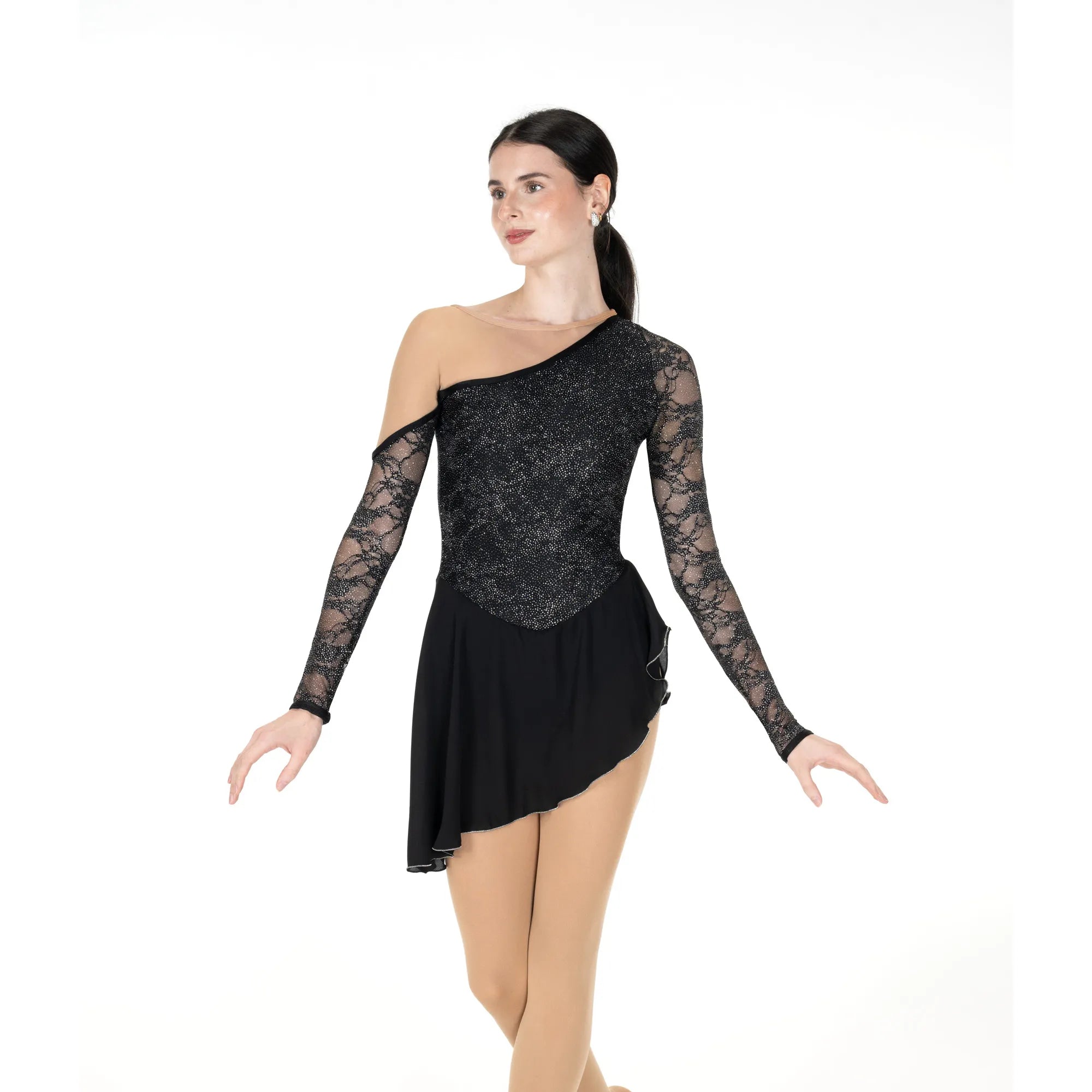 Jerrys Skating World Bare Shoulders Dress - Black Star