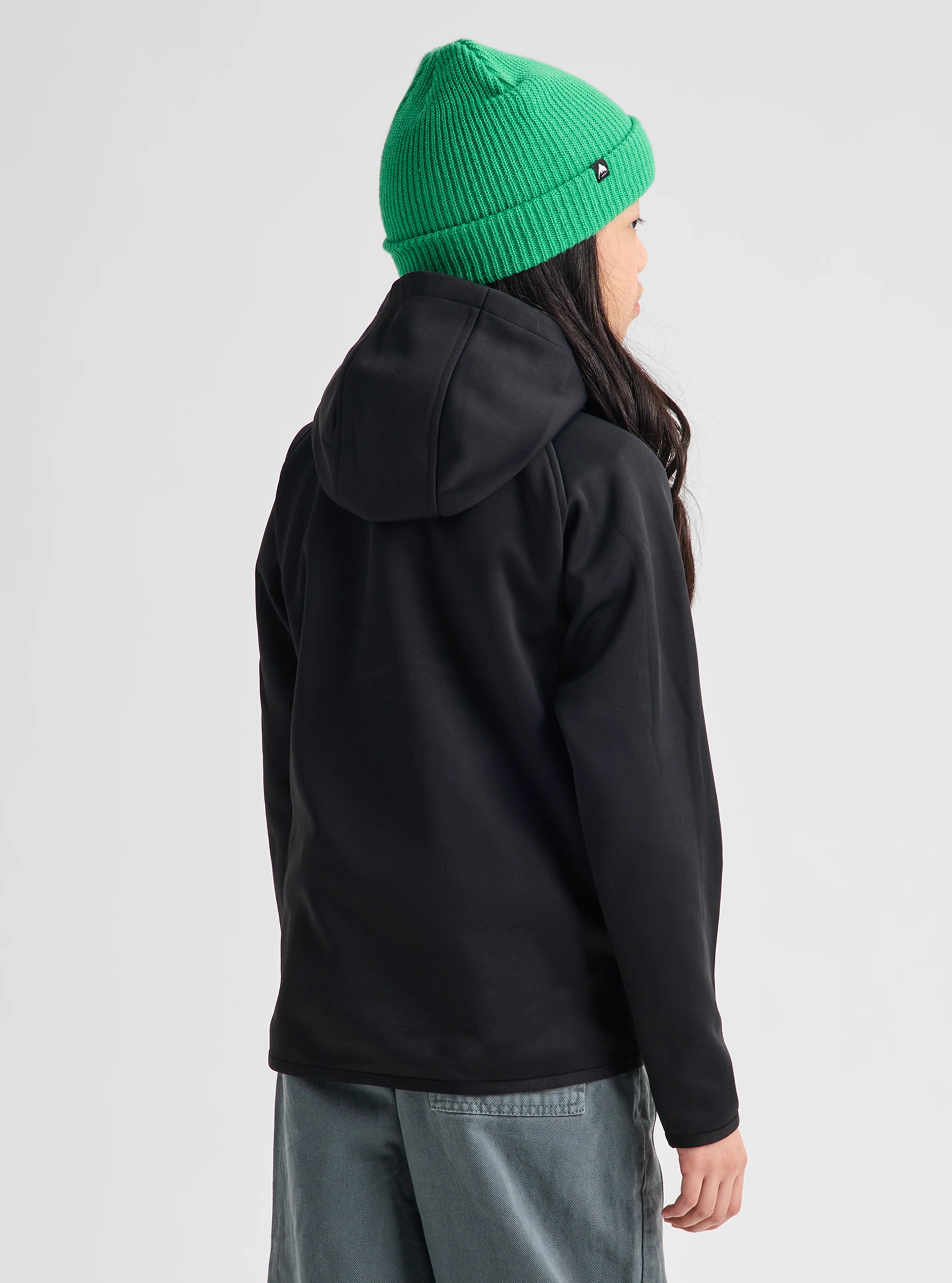 Burton Kids' Crown Pullover - Black, on-model back