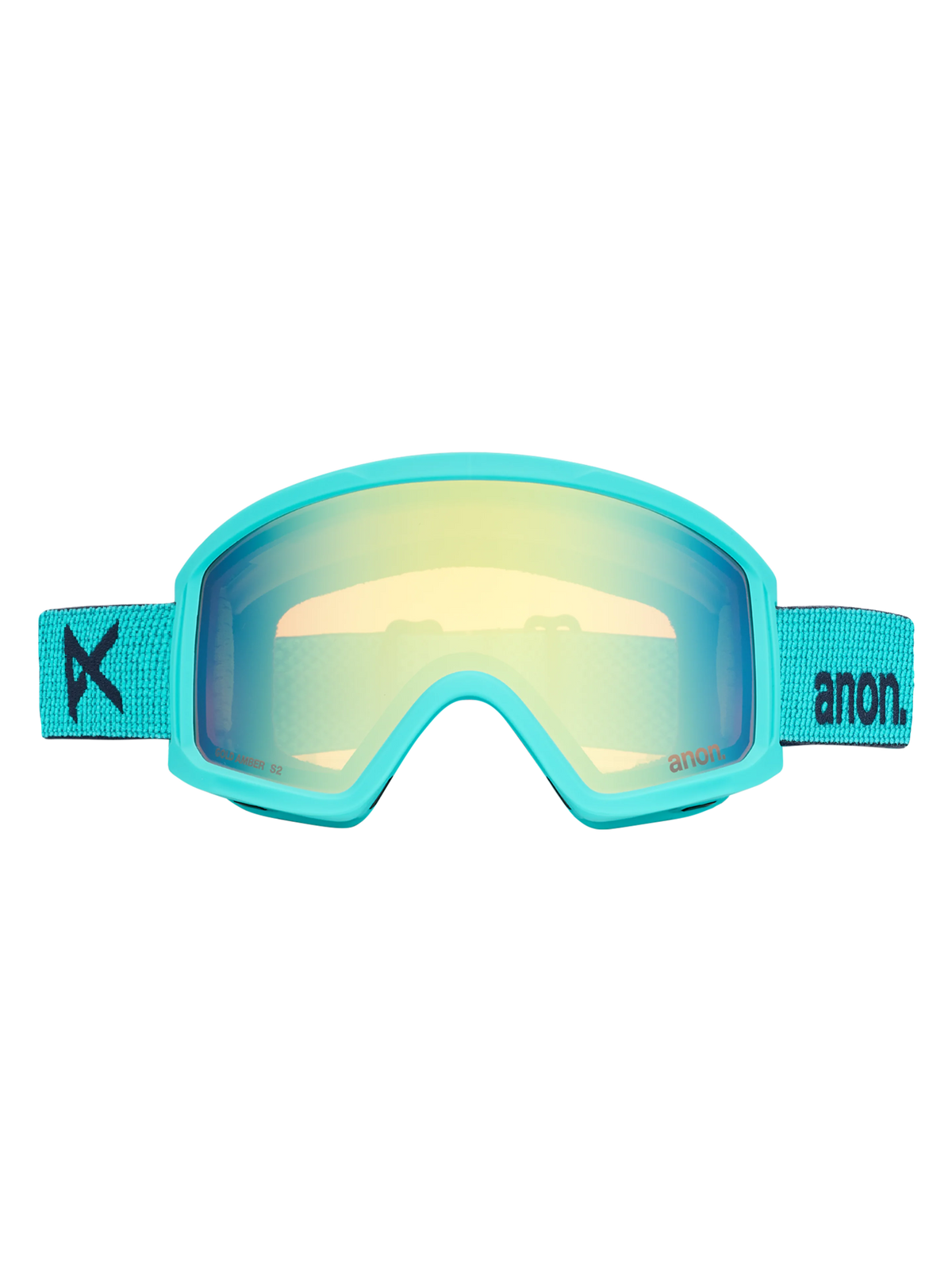 Anon Tracker 2.0 Goggles + MFI Face Mask - Marine/Gold Amber, front view