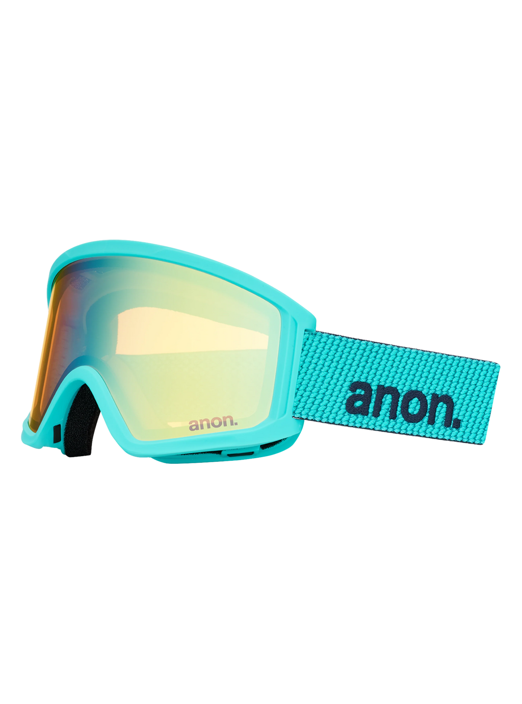 Anon Tracker 2.0 Goggles + MFI Face Mask - Marine/Gold Amber, right angled view