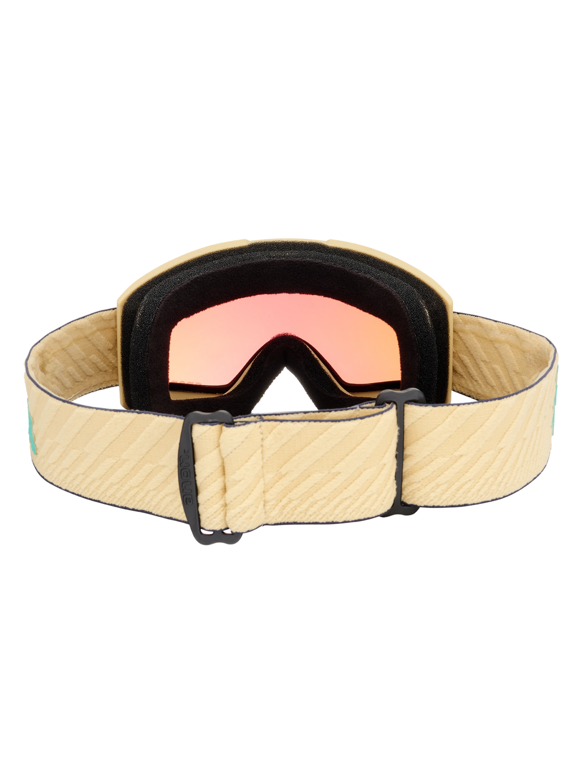 Anon Helix 2.0 Snow Goggle - Beechwood/Variable Green, strap and lens back view