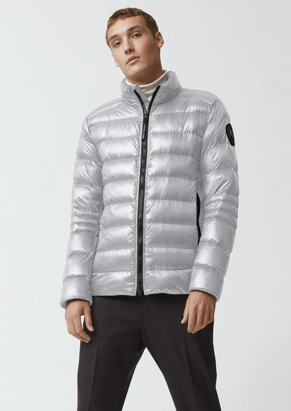 Canada Goose Crofton Jacket in Silverbirch, portrait