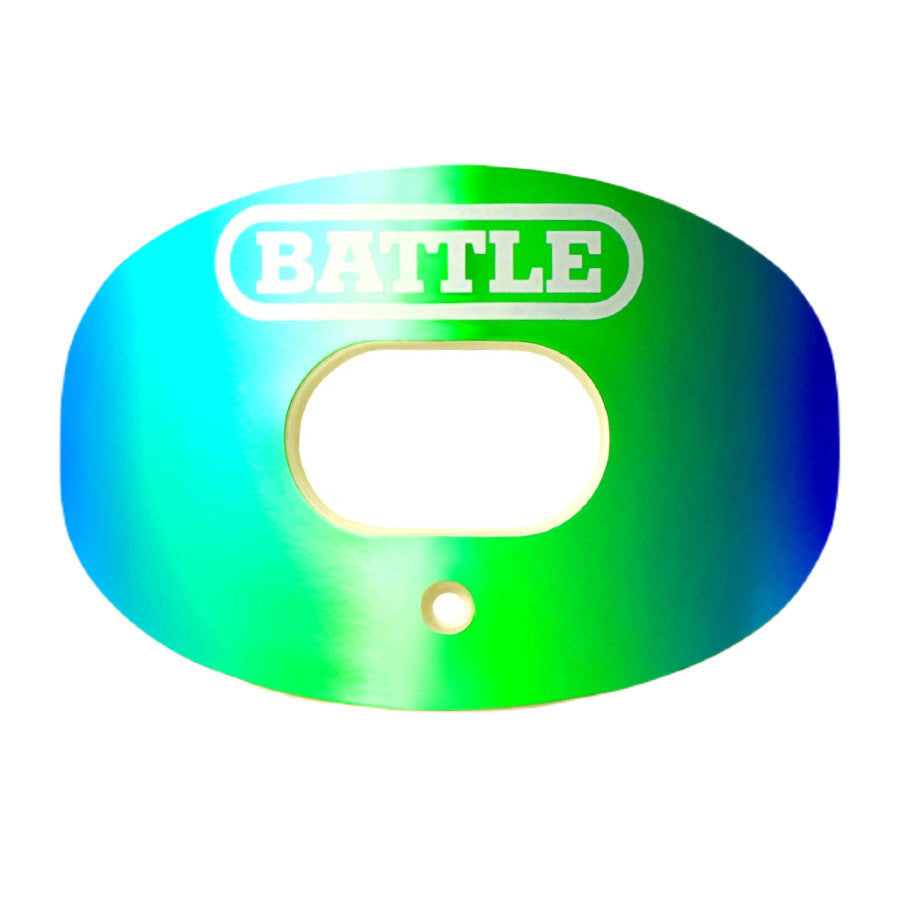Iridescent Oxygen Football Mouthguard - BLUE/GREEN