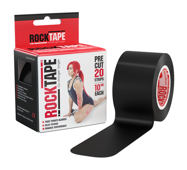 RockTape Pre-Cut H20 2 inch - Black