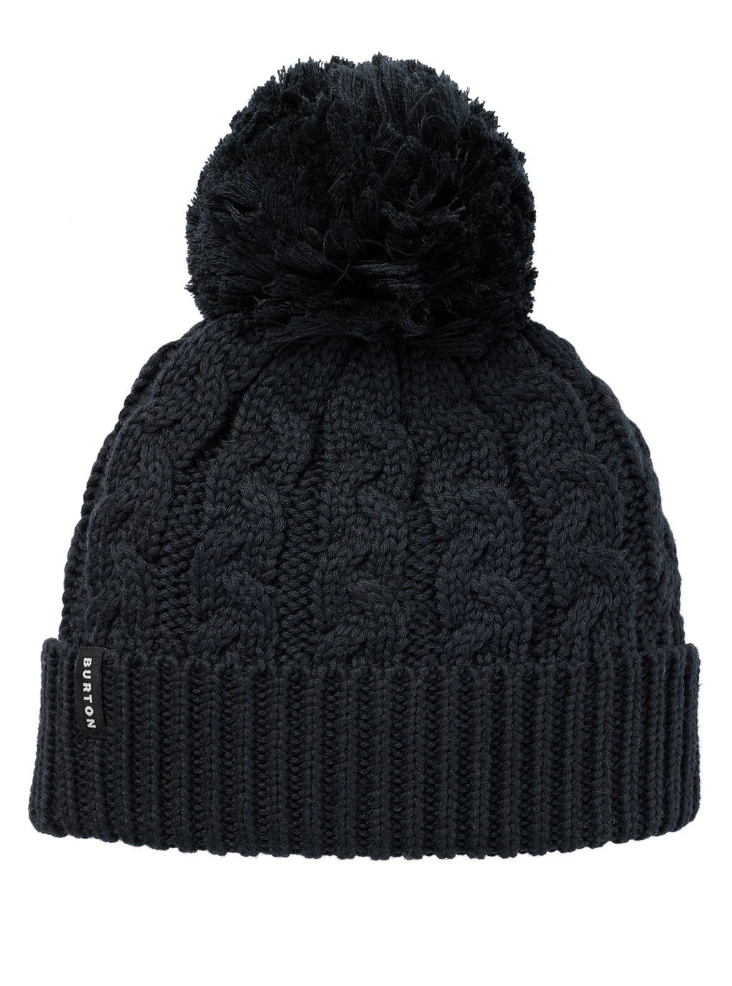 Burton Zippy Fleece-Lined Beanie - True Black - front