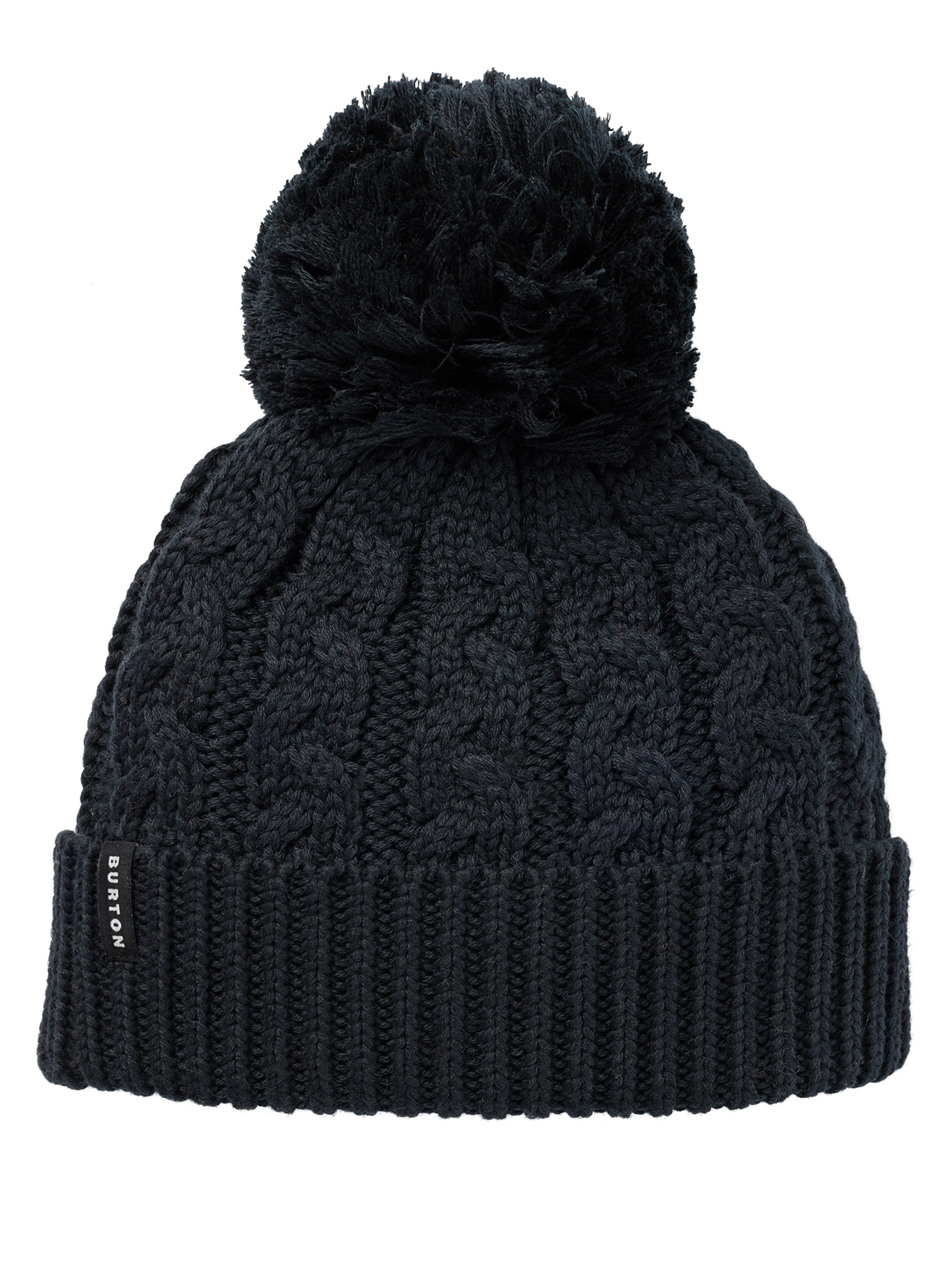 Burton Zippy Fleece-Lined Beanie - True Black - front