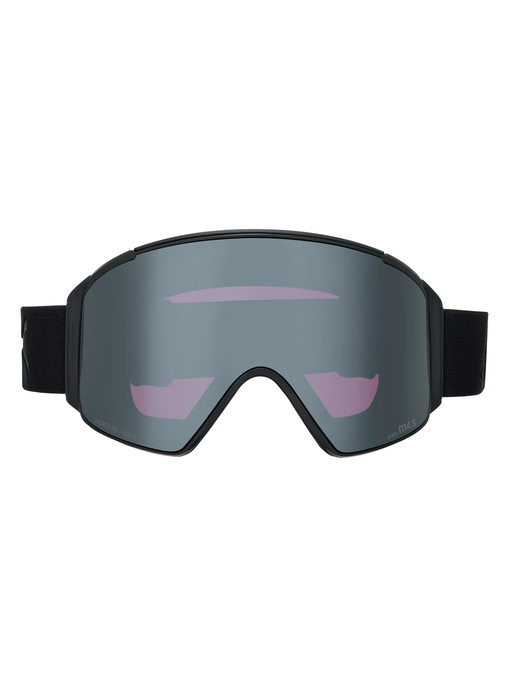 Anon M4S Goggles (Cylindrical) + Bonus Lens + MFI Face Mask - Smoke/Sunny Onyx, front view