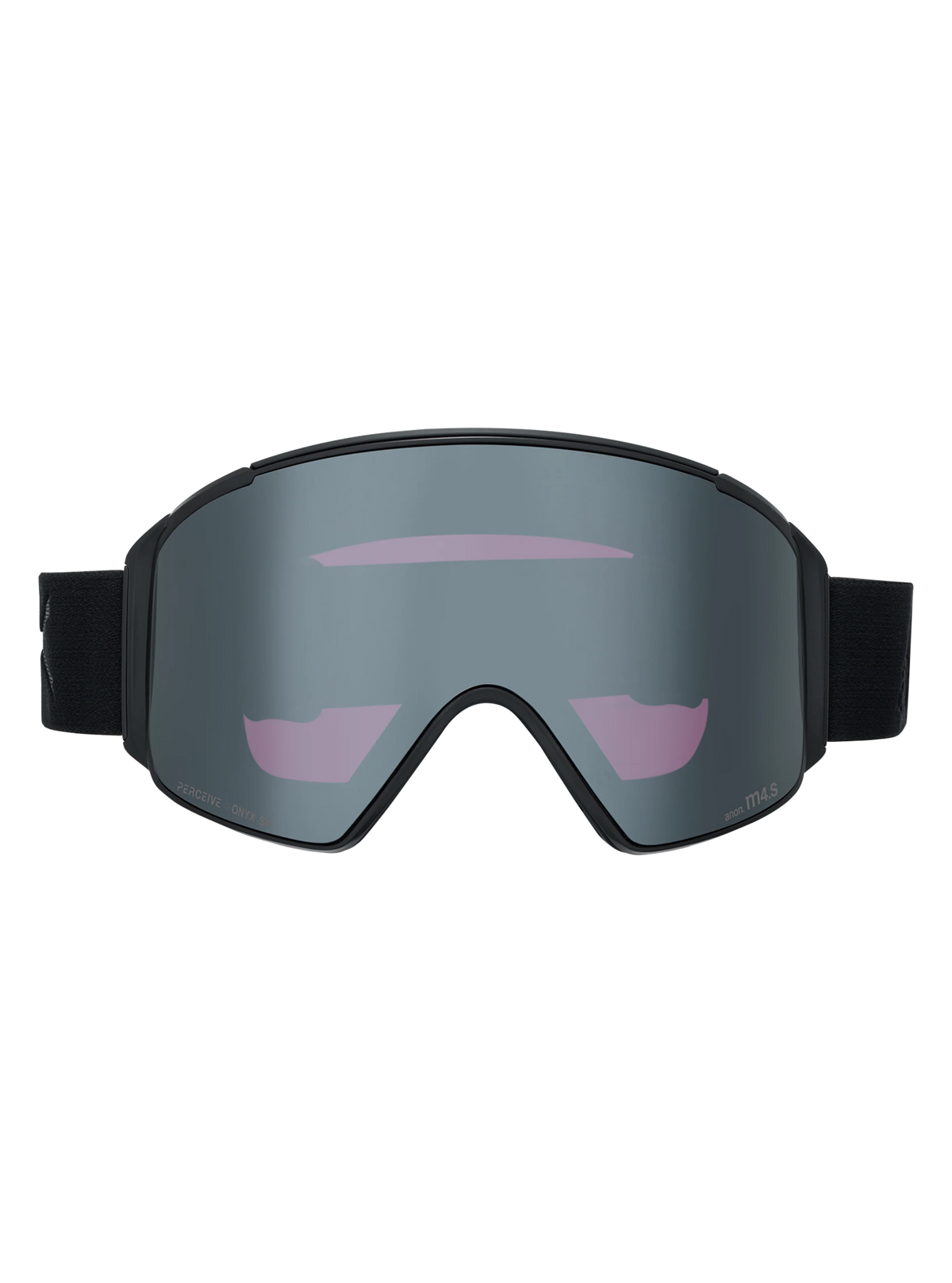 Anon M4S Goggles (Cylindrical) + Bonus Lens + MFI Face Mask - Smoke/Sunny Onyx, front view