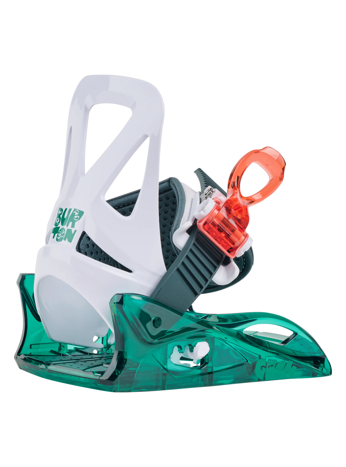 Burton Toddlers' Mini Grom Disc Snowboard Bindings - Green/Multi - front