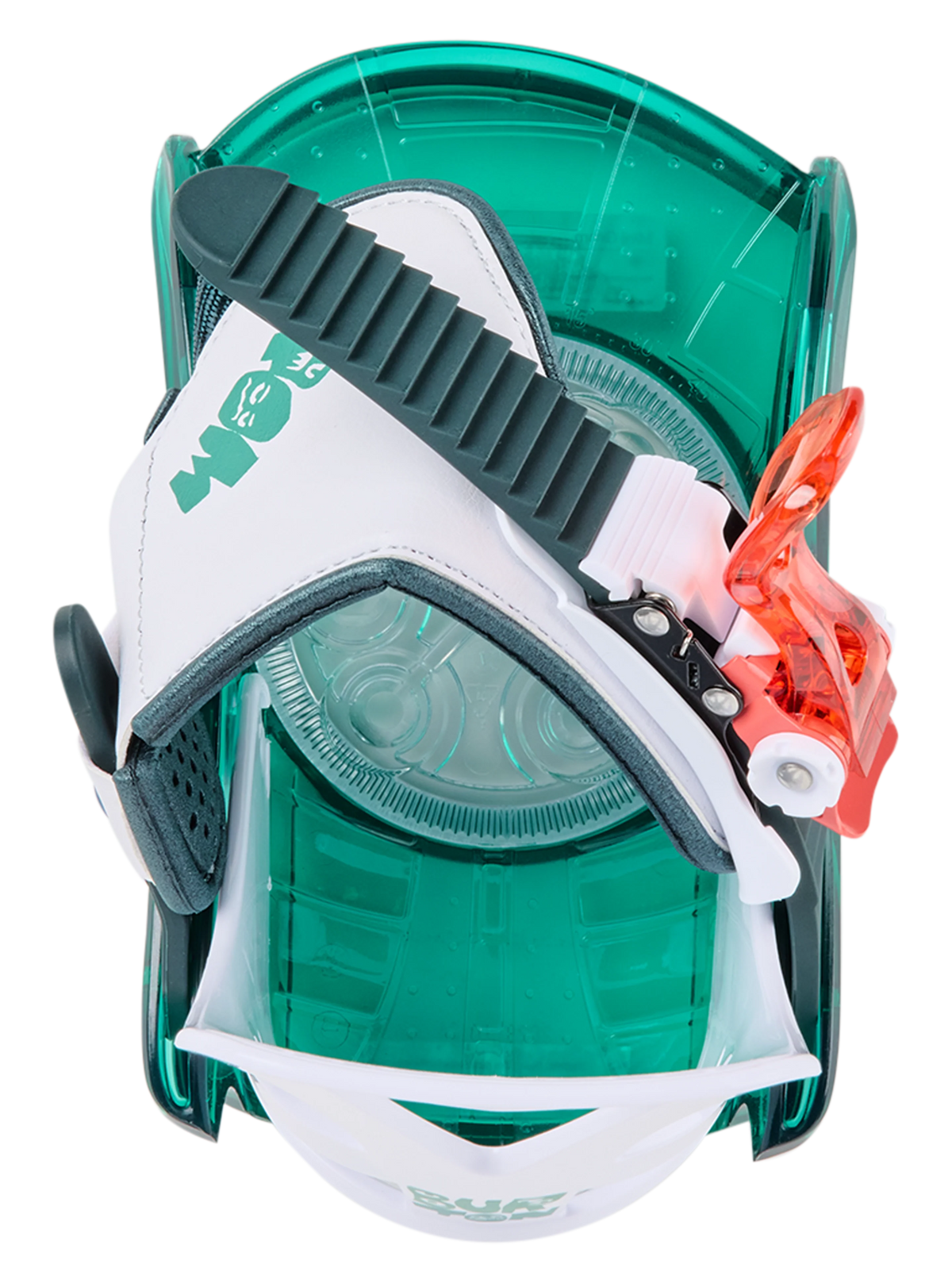 Burton Toddlers' Mini Grom Disc Snowboard Bindings - Green/Multi - baseplate