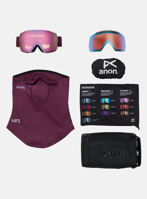 Anon M5 Goggles + Bonus Lens + MFI Face Mask