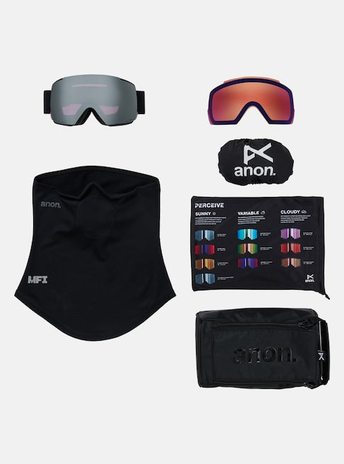 Anon M5 Goggles + Bonus Lens + MFI Face Mask