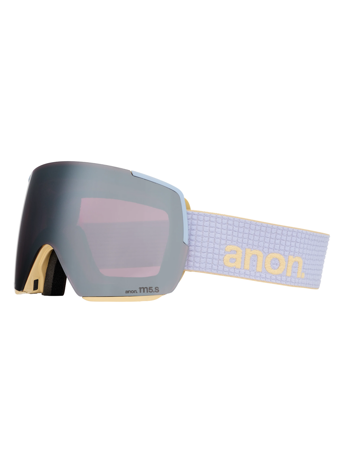 Anon M5S Goggles + Bonus Lens + MFI Face Mask - Airstream Blue/Sunny Onyx, right angled view