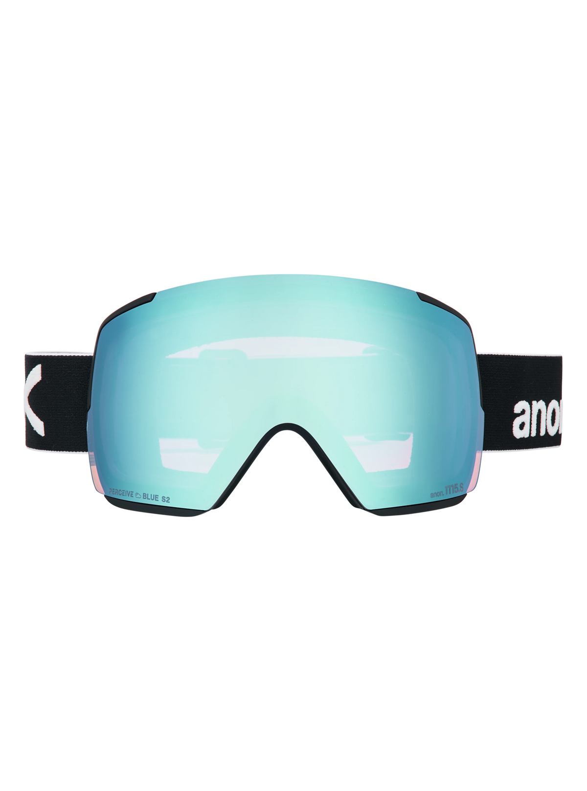 Anon M5S Goggles + Bonus Lens + MFI Face Mask - Black/Variable Blue, front view