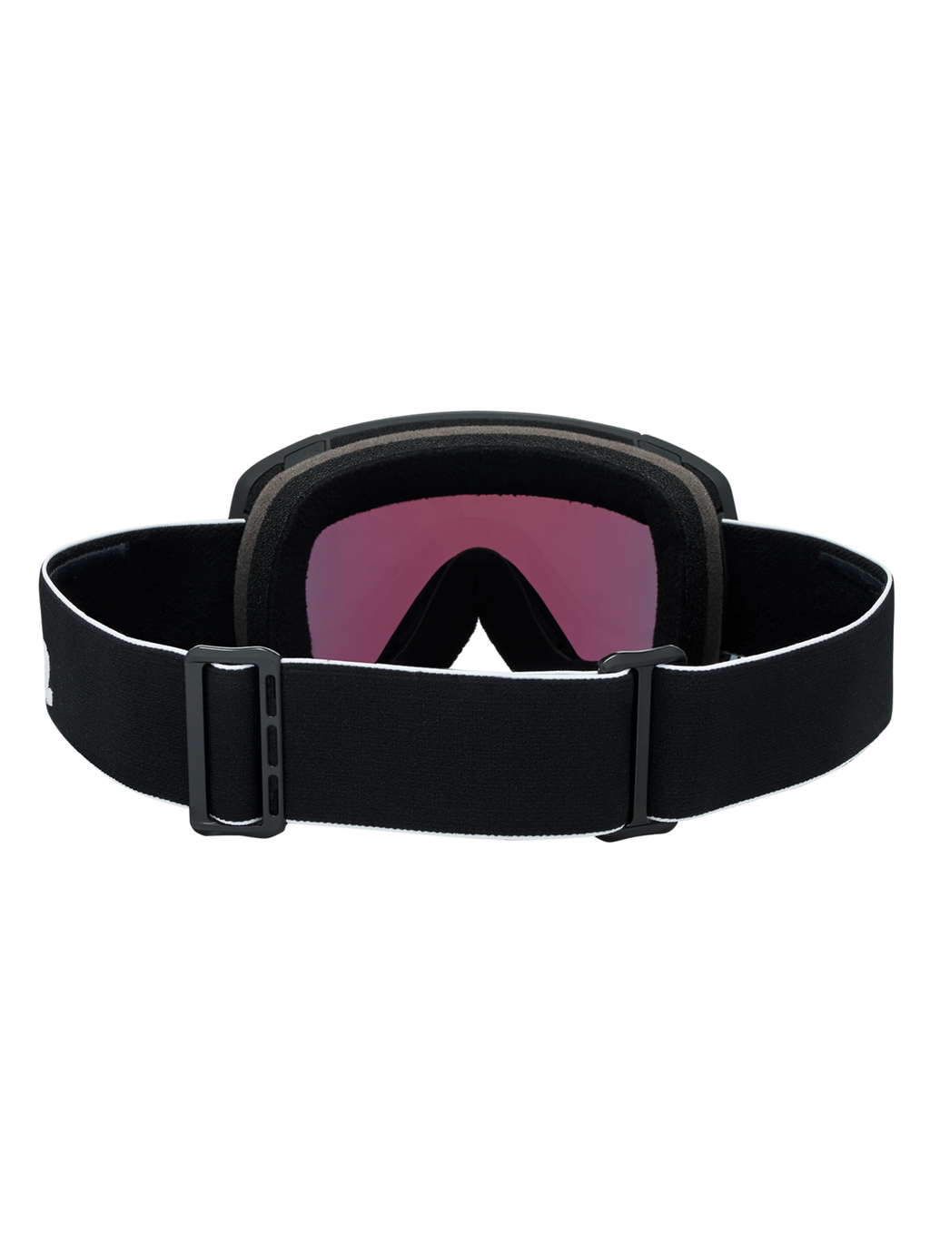 Anon M5S Goggles + Bonus Lens + MFI Face Mask - Black/Sunny Red, strap and lens back view