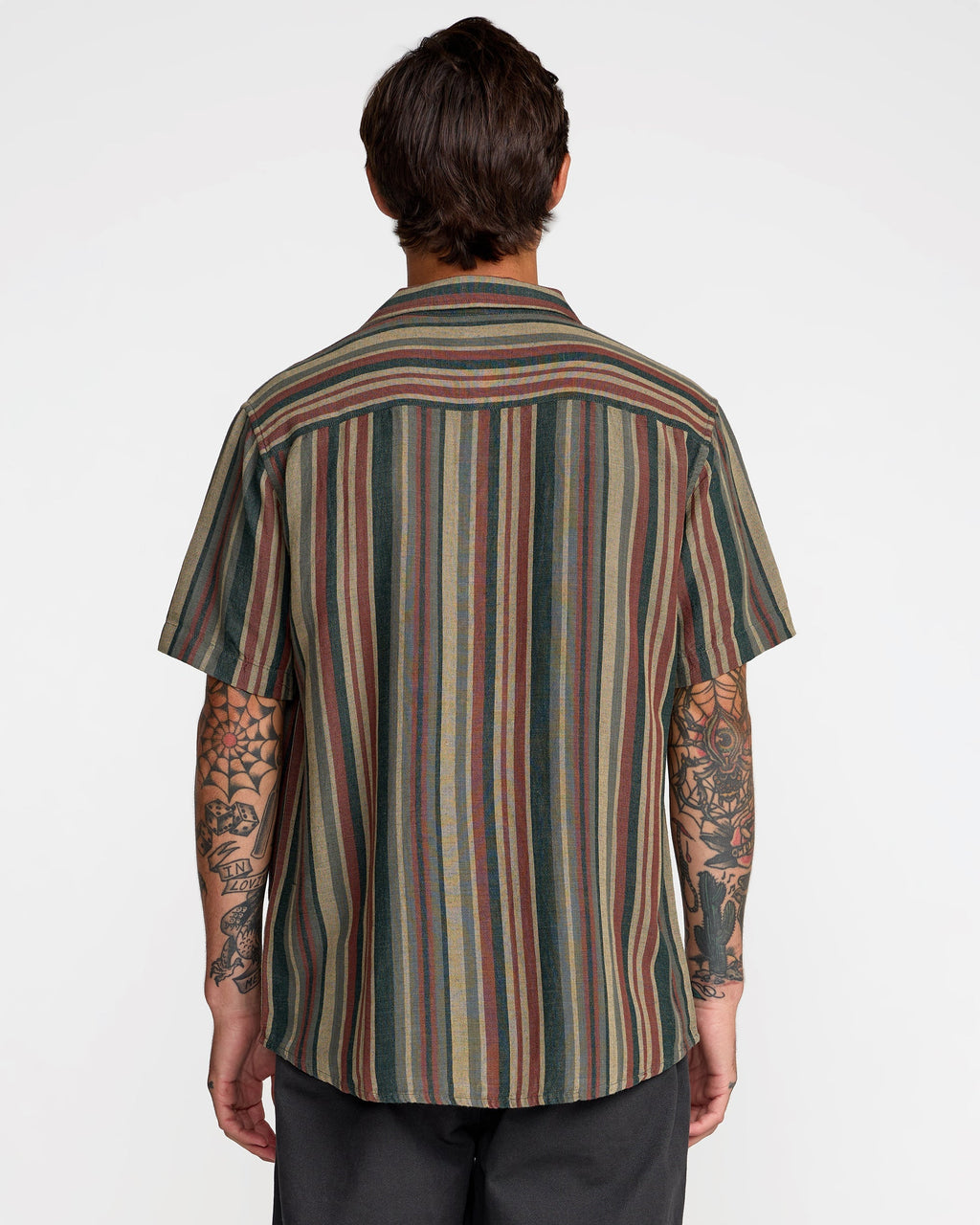 RVCA Exotica Stripe Short Sleeve Shirt