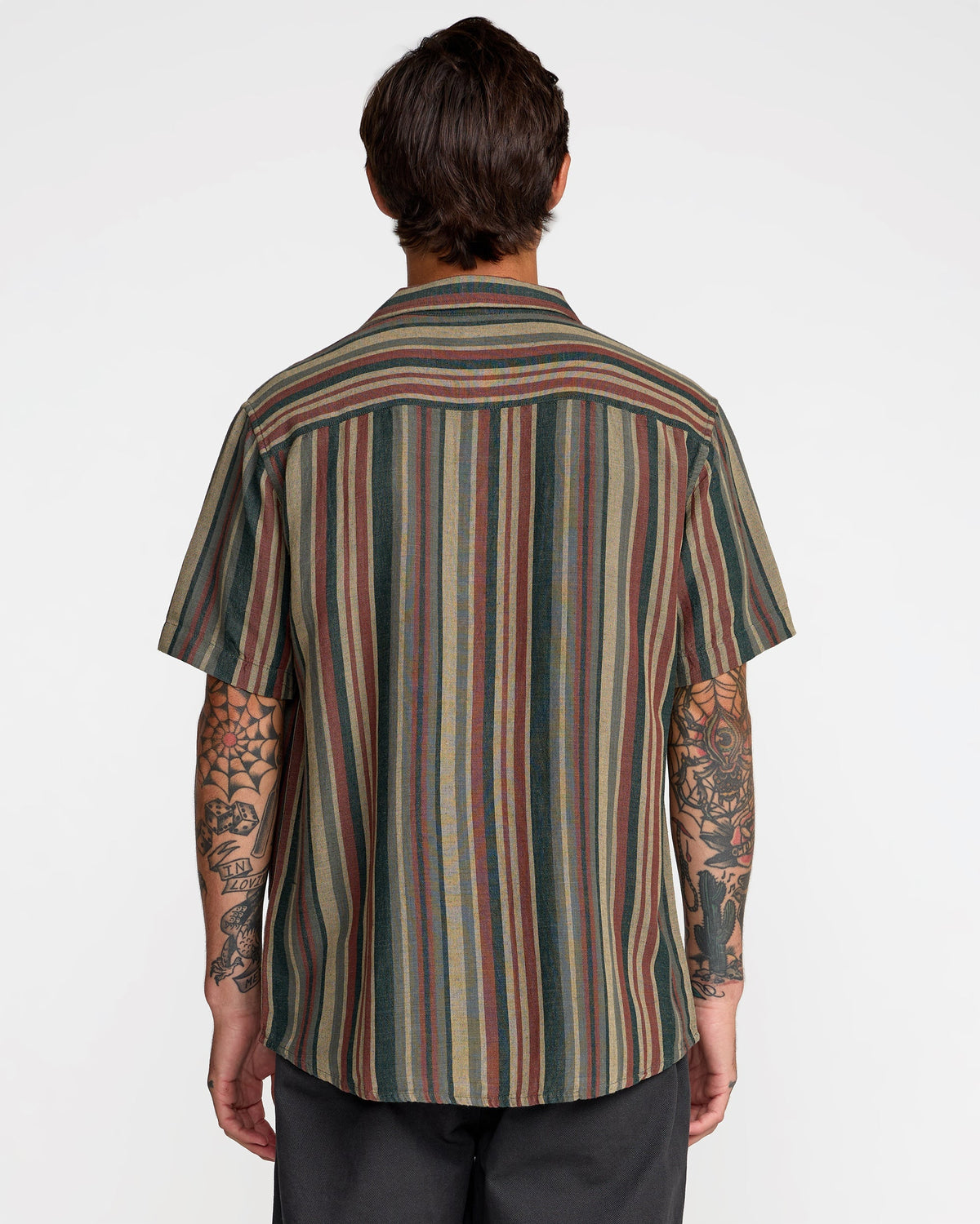 RVCA Exotica Stripe Short Sleeve Shirt