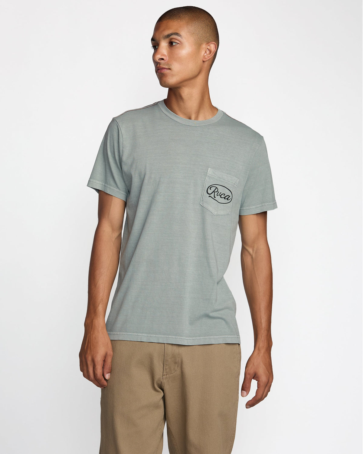 RVCA Contact Script Pocket Short Sleeve Shirt