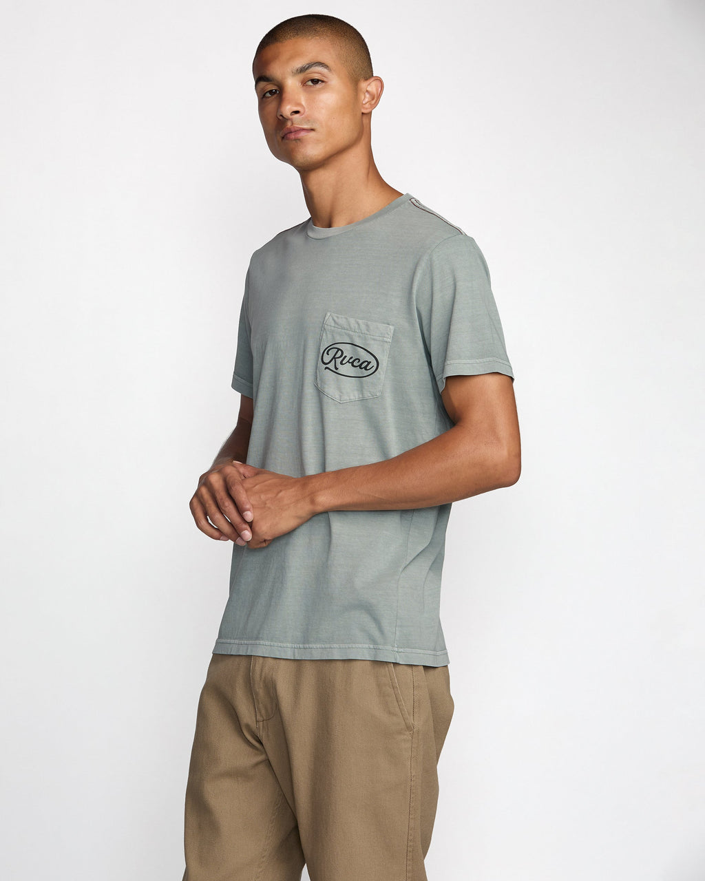 RVCA Contact Script Pocket Short Sleeve Shirt