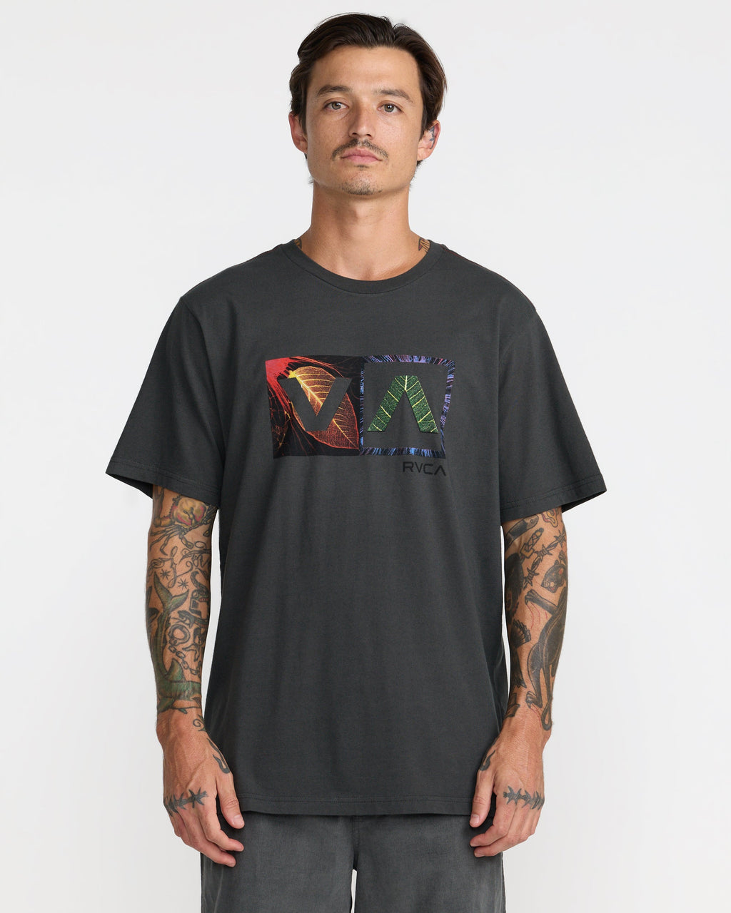 RVCA Balance Box Short Sleeve Tee - Black - front