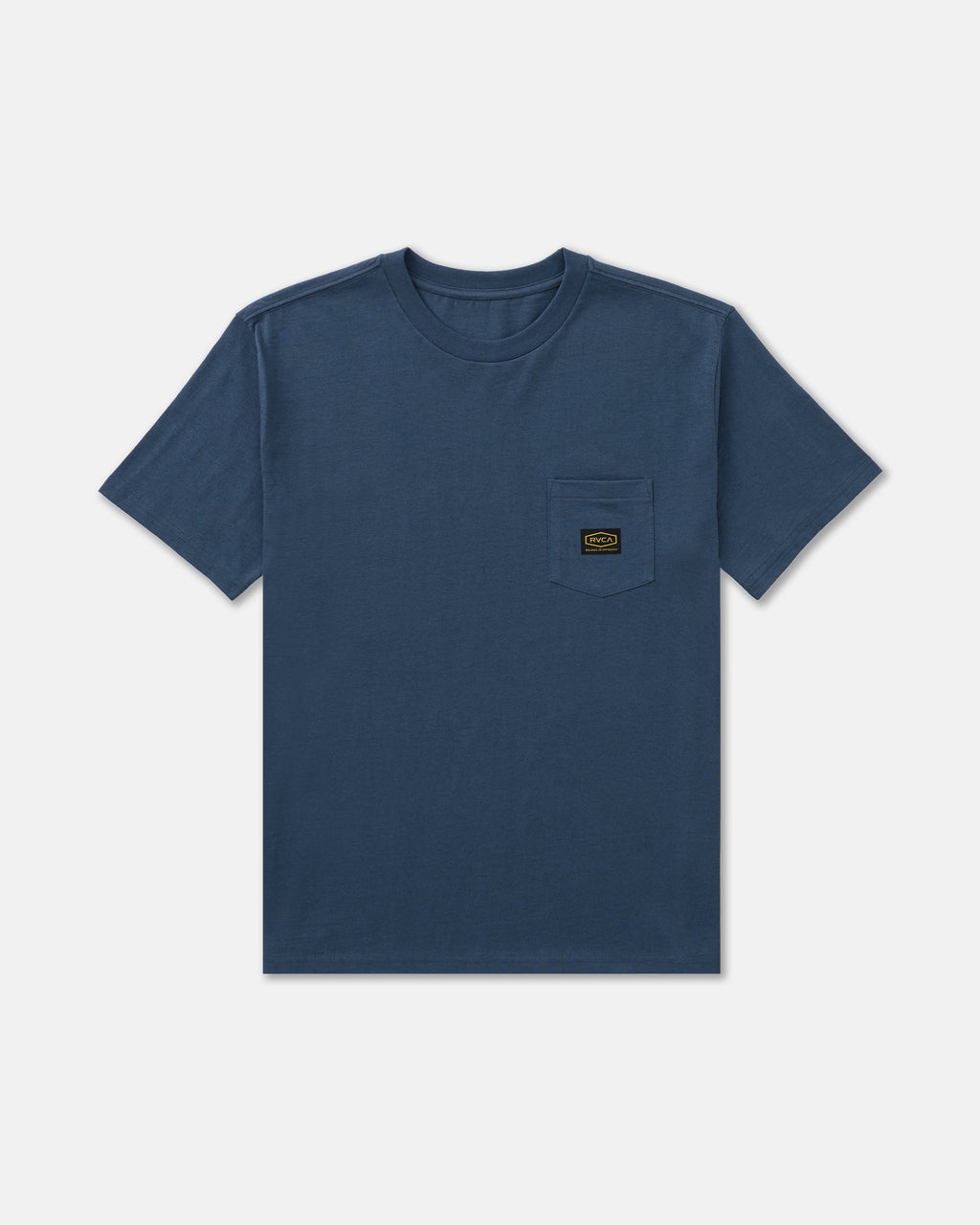 RVCA Americana Label Short Sleeve Pocket Tee - DARK DENIM