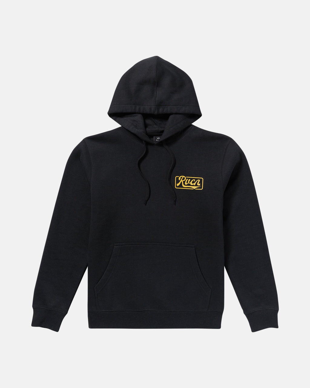 RVCA Frame Up Hoodie Black - flat lay