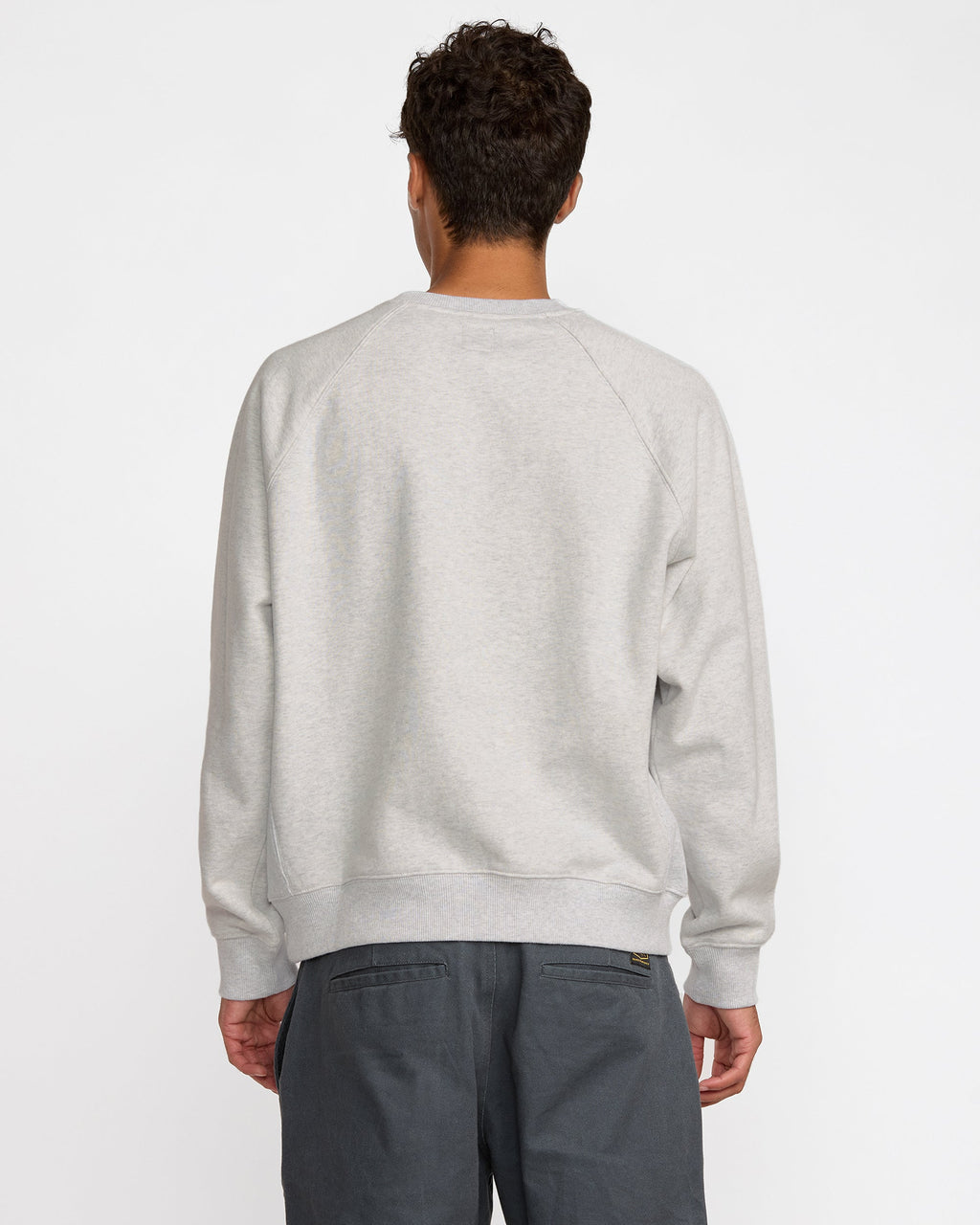 RVCA Dayshift Crew 2 - Ash Heather - back