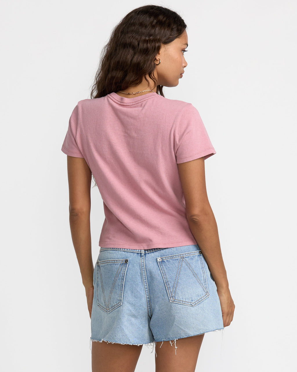 RVCA That Balance Baby Tee - Amethyst Smoke - back