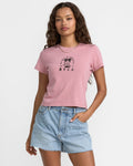RVCA That Balance Baby Tee - Amethyst Smoke - front