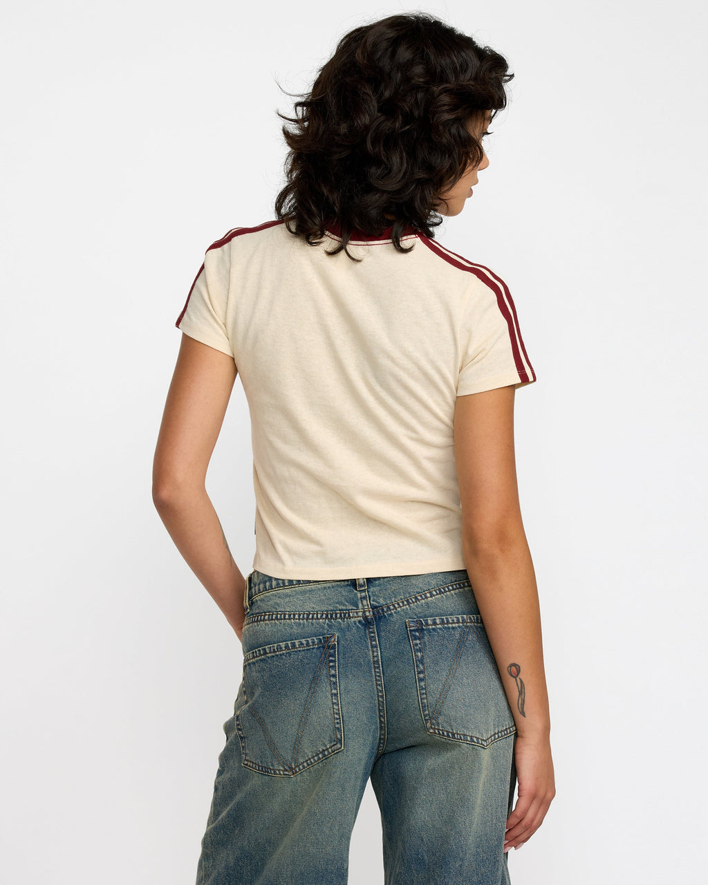 RVCA That Balance Baby Tee - Sand - back