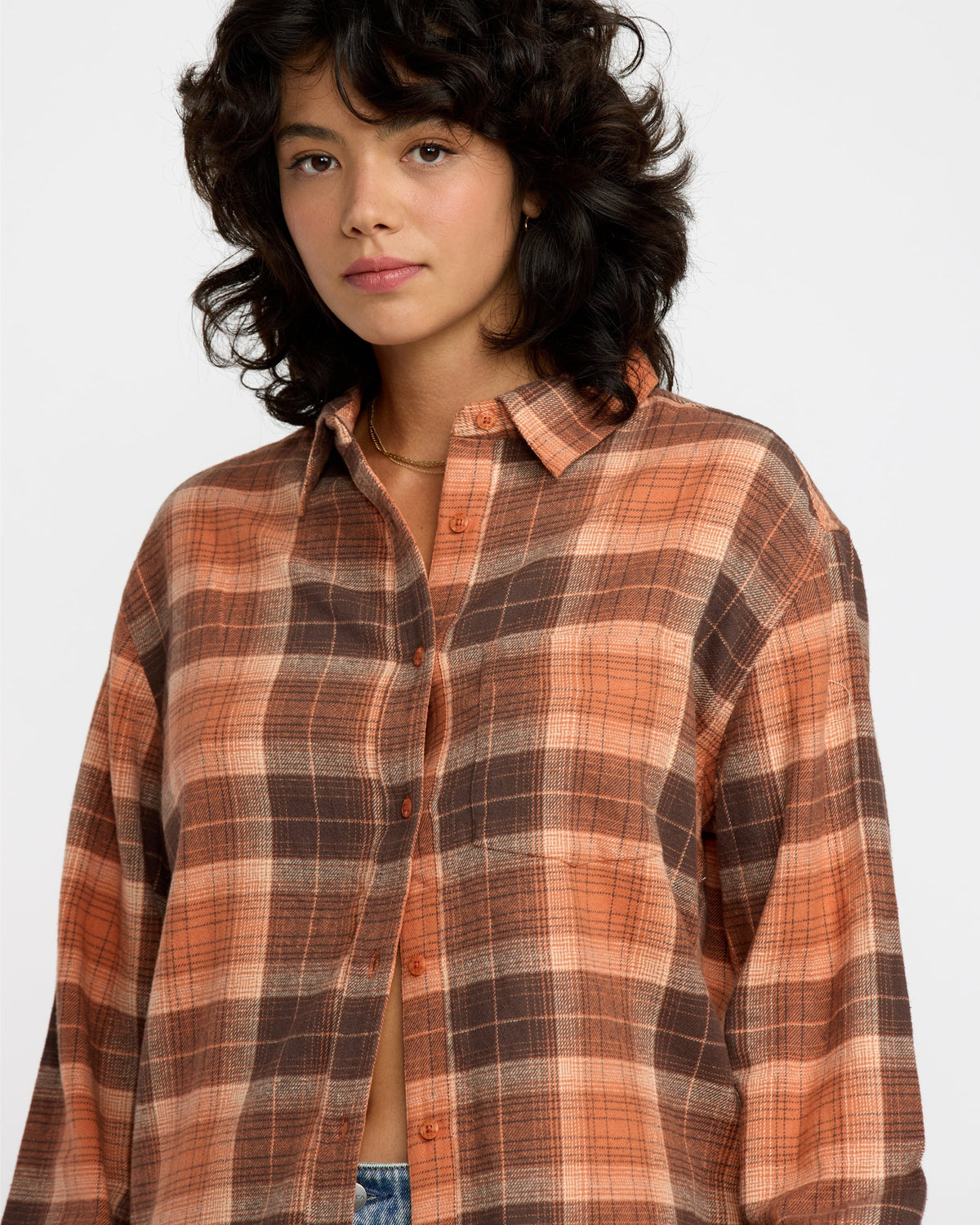 RVCA Mabel Flannel Pumpkin