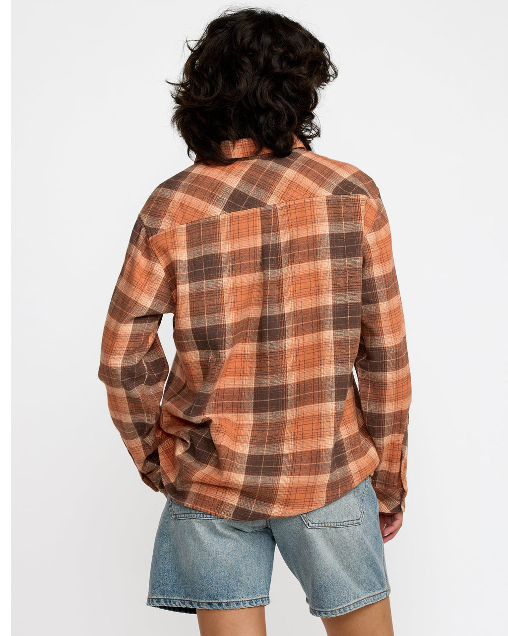 RVCA Mabel Flannel Pumpkin back