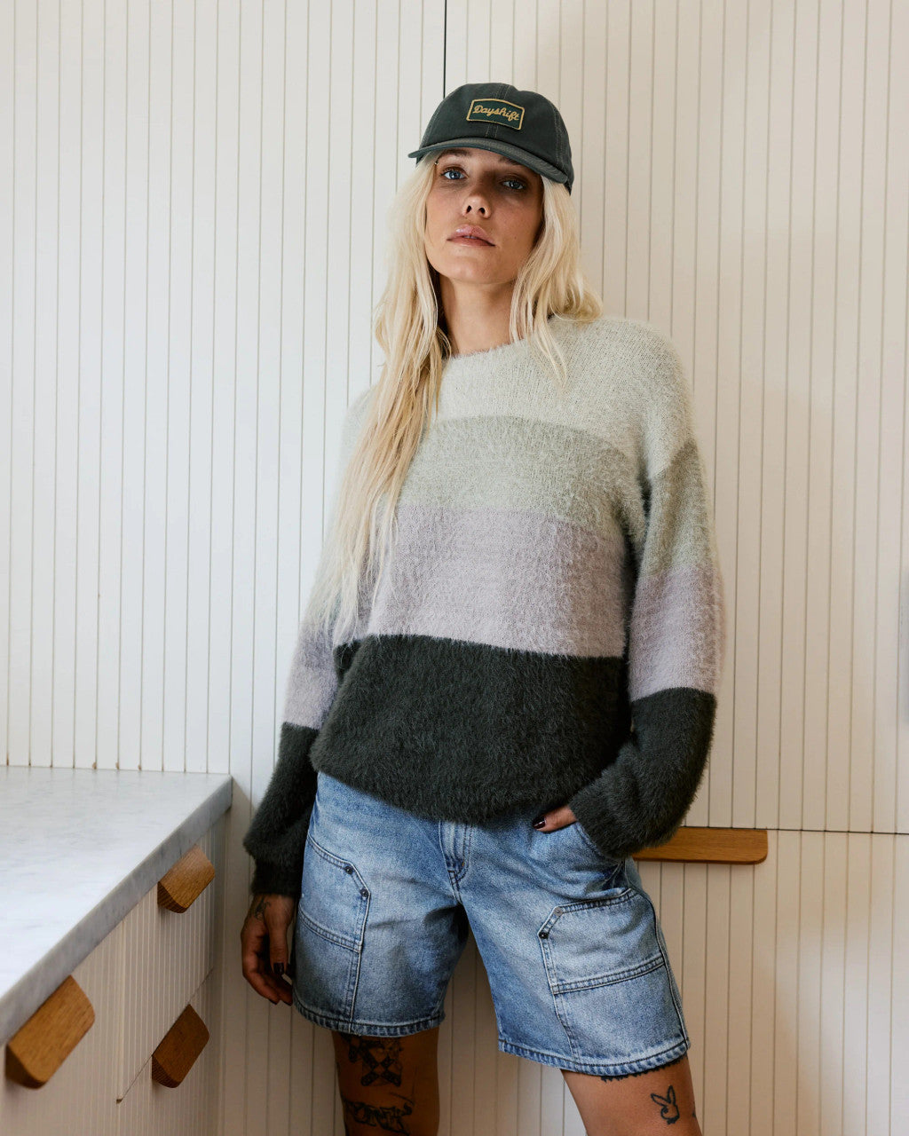RVCA Ty Sweater - Cypress Green - front