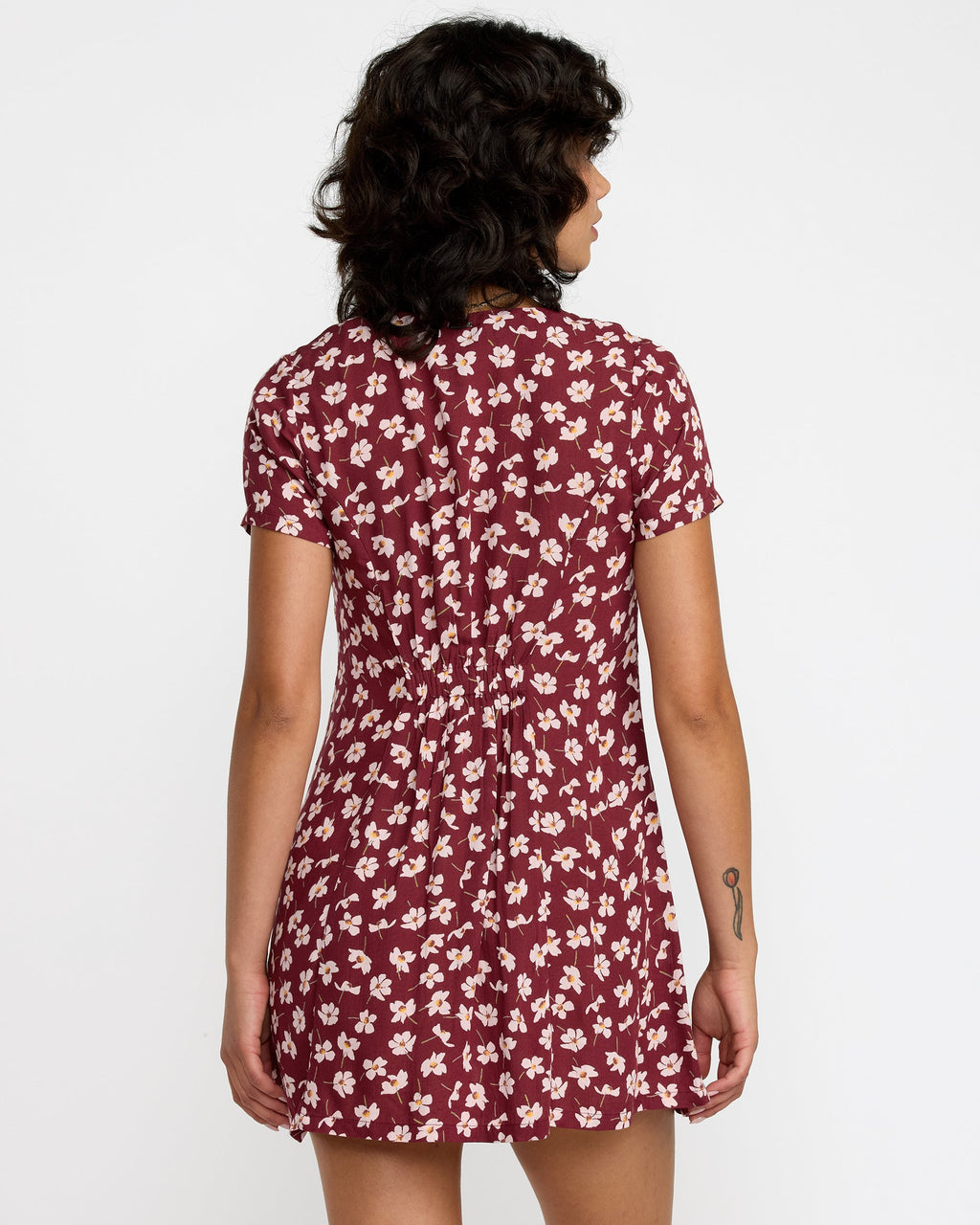 RVCA Understated Dress Cranberry back