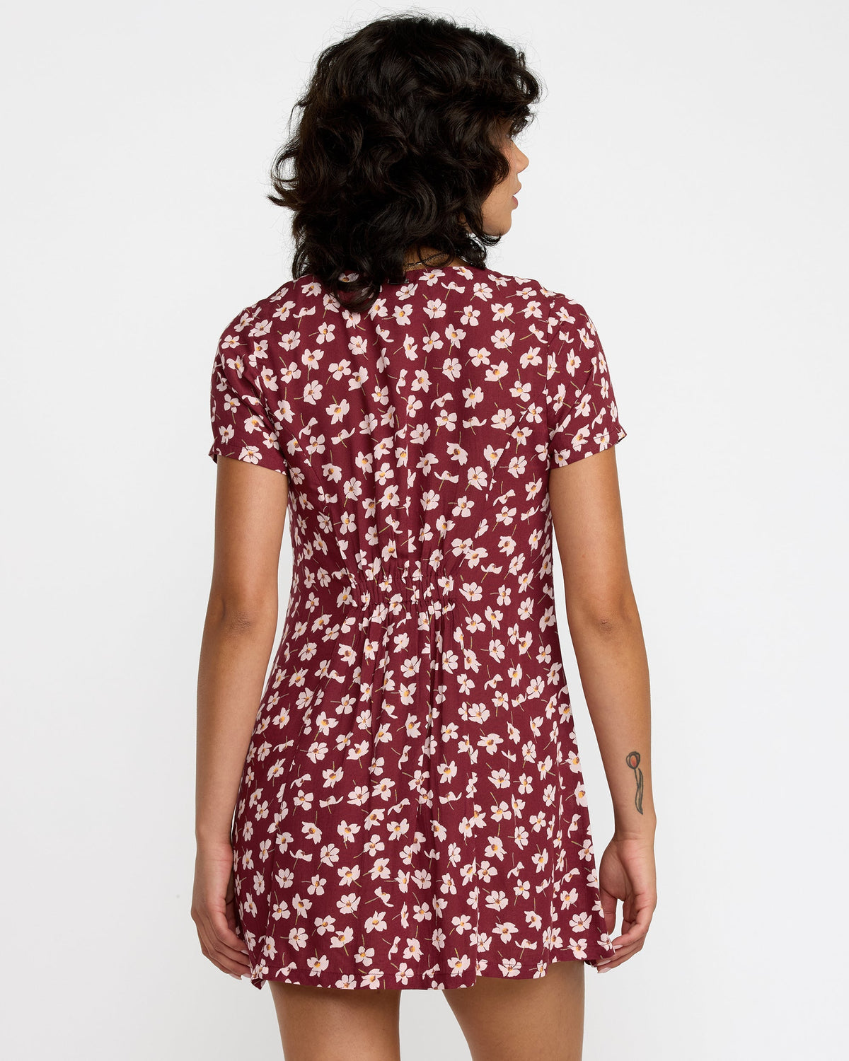 RVCA Understated Dress Cranberry back