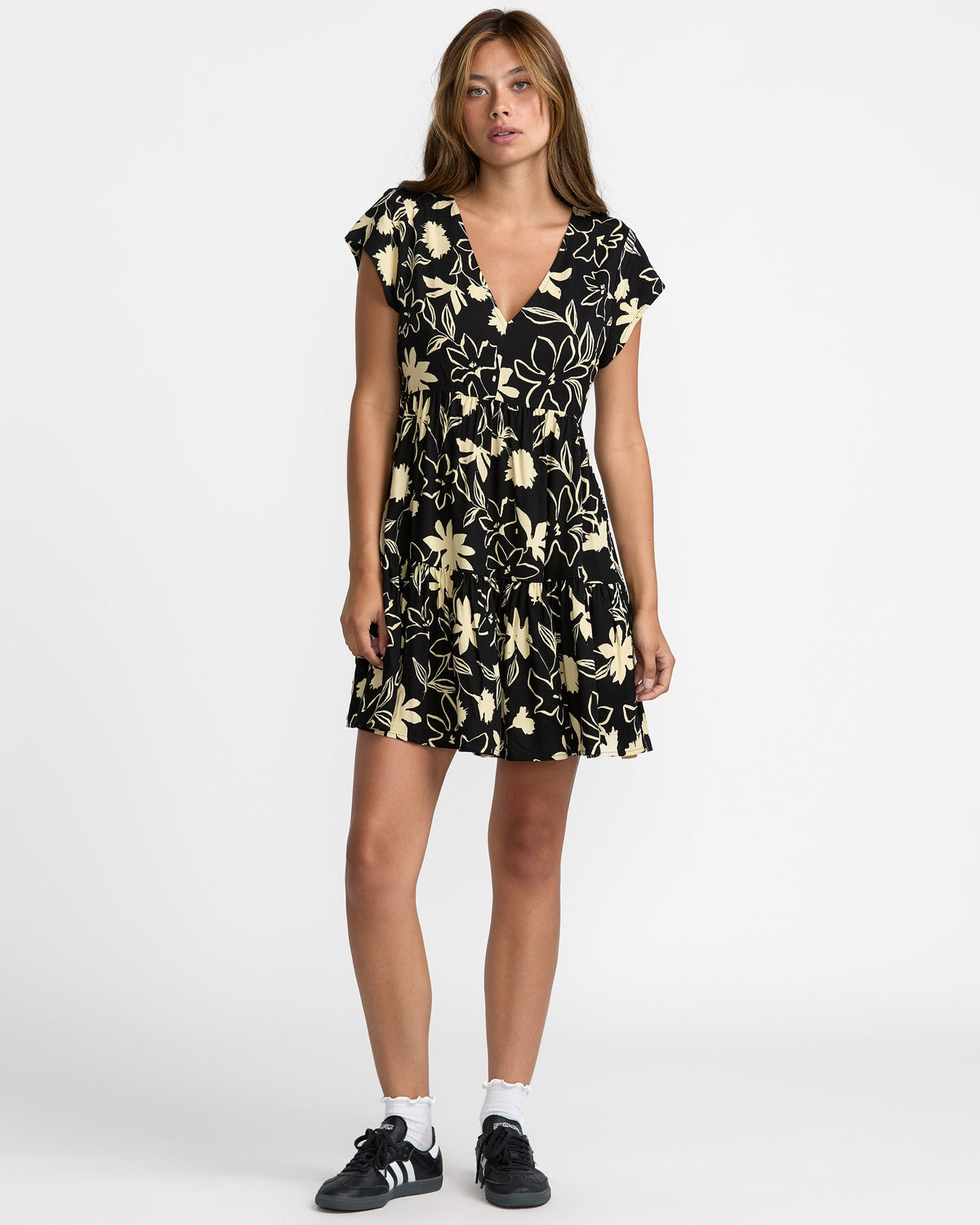 RVCA Women's Vienna Dress - RVCA Black - front