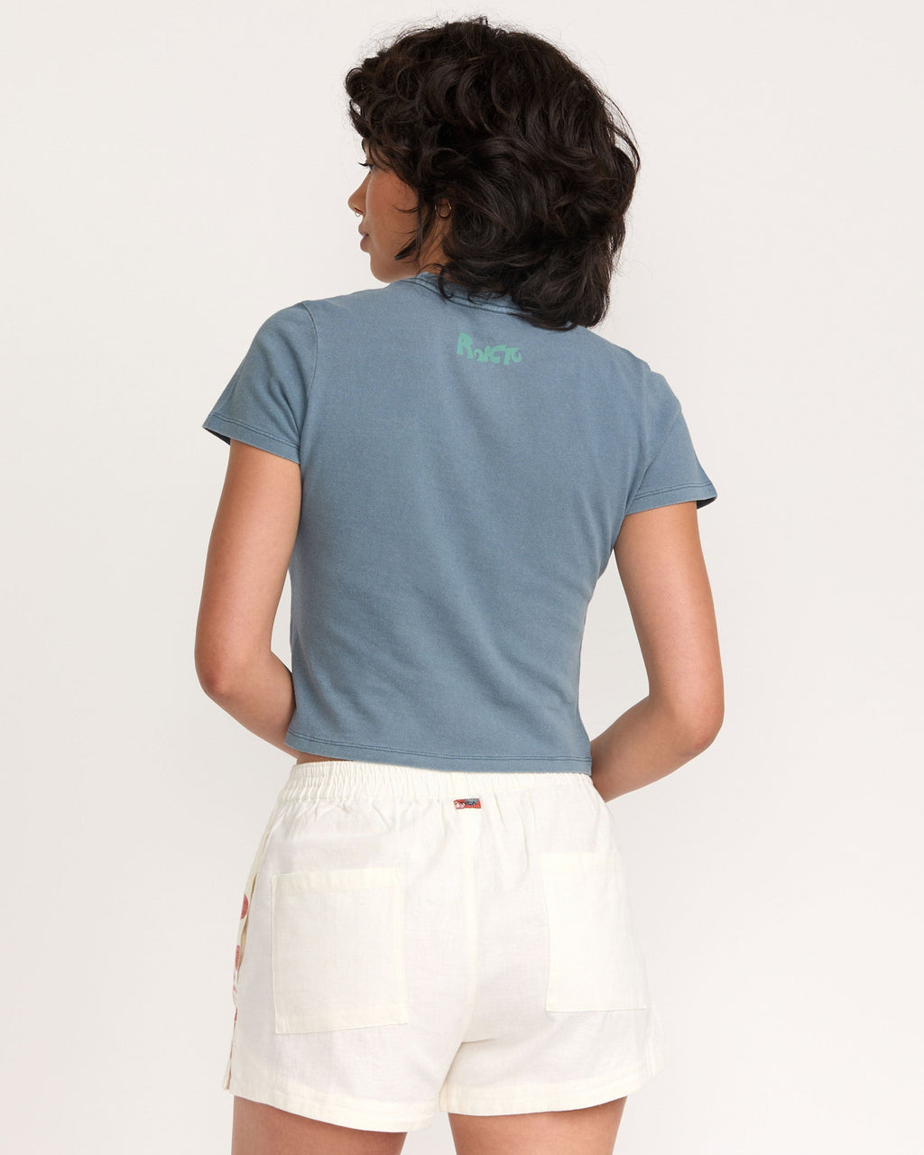 RVCA Women's Lauryn Alvarez 411 Tee - Vintage Navy - back