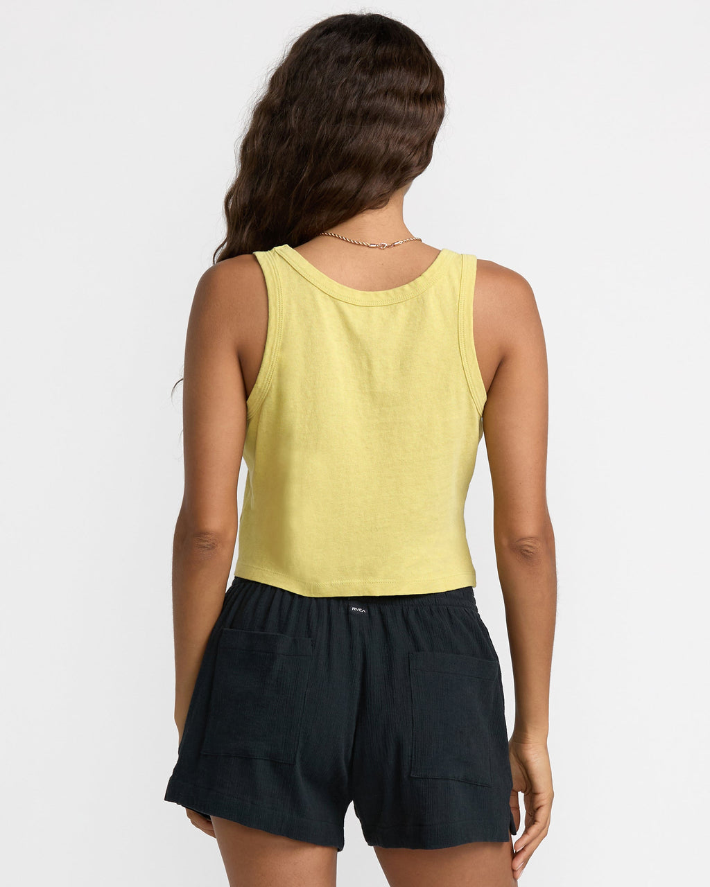RVCA Flow Tank - Thyme Green - Back