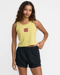RVCA Flow Tank - Thyme Green - Front