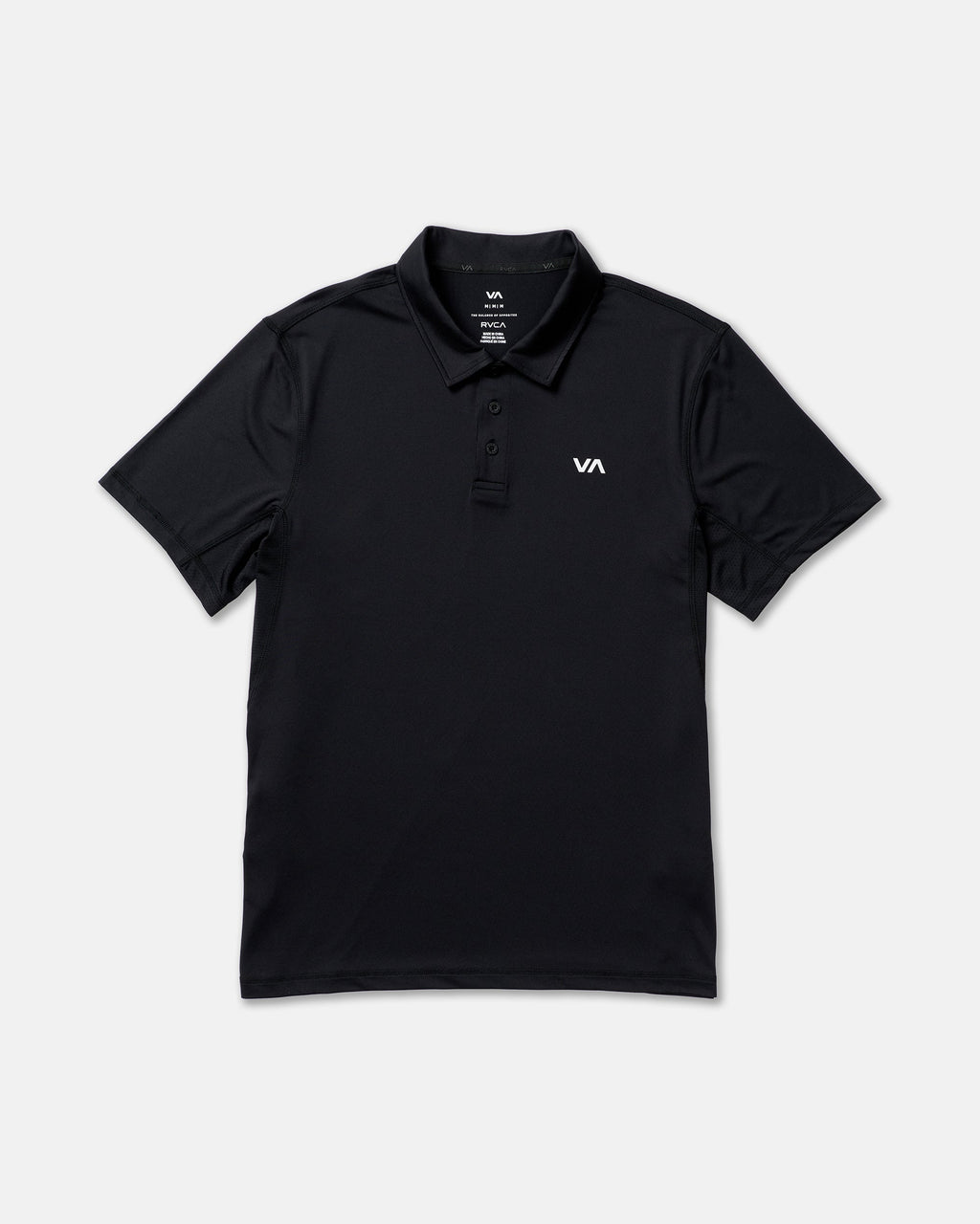 RVCA Sport Vent Polo - Black flat