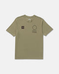RVCA VA Mark 2 Short Sleeve Tee in Covert Green — flat front