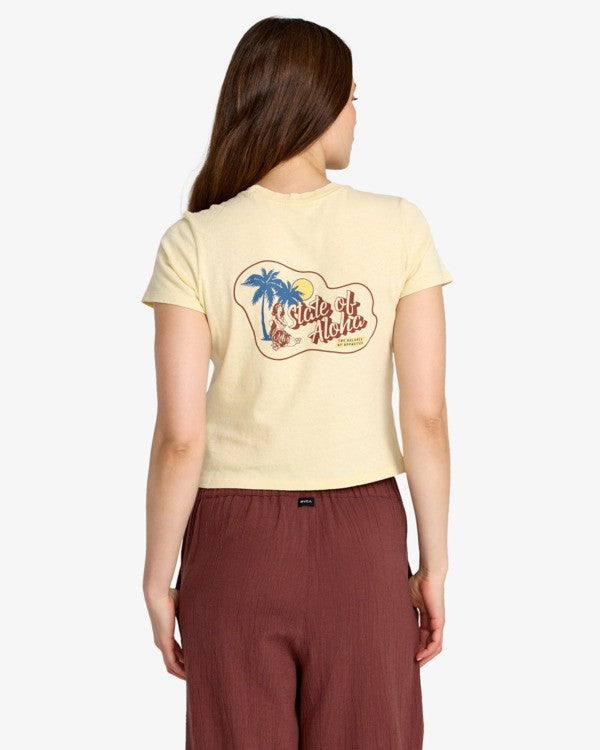 RVCA Women's State of Aloha II Tee - back