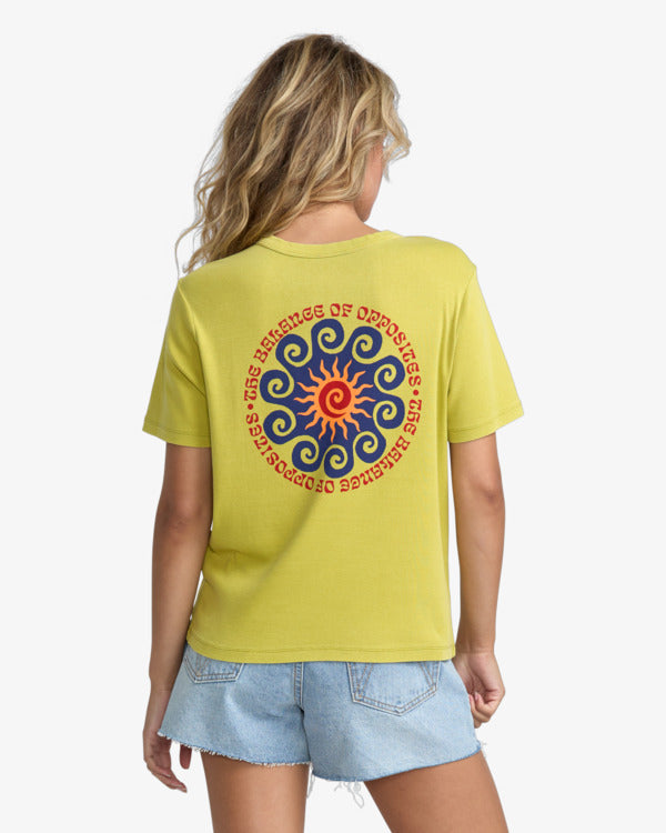 RVCA Women's Daily Tee - Martini Olive - back
