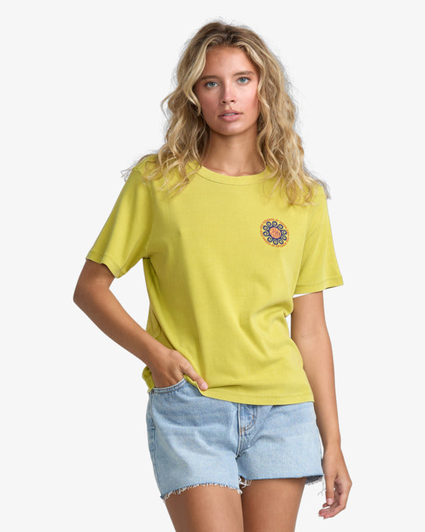 RVCA Women's Daily Tee - Martini Olive - front
